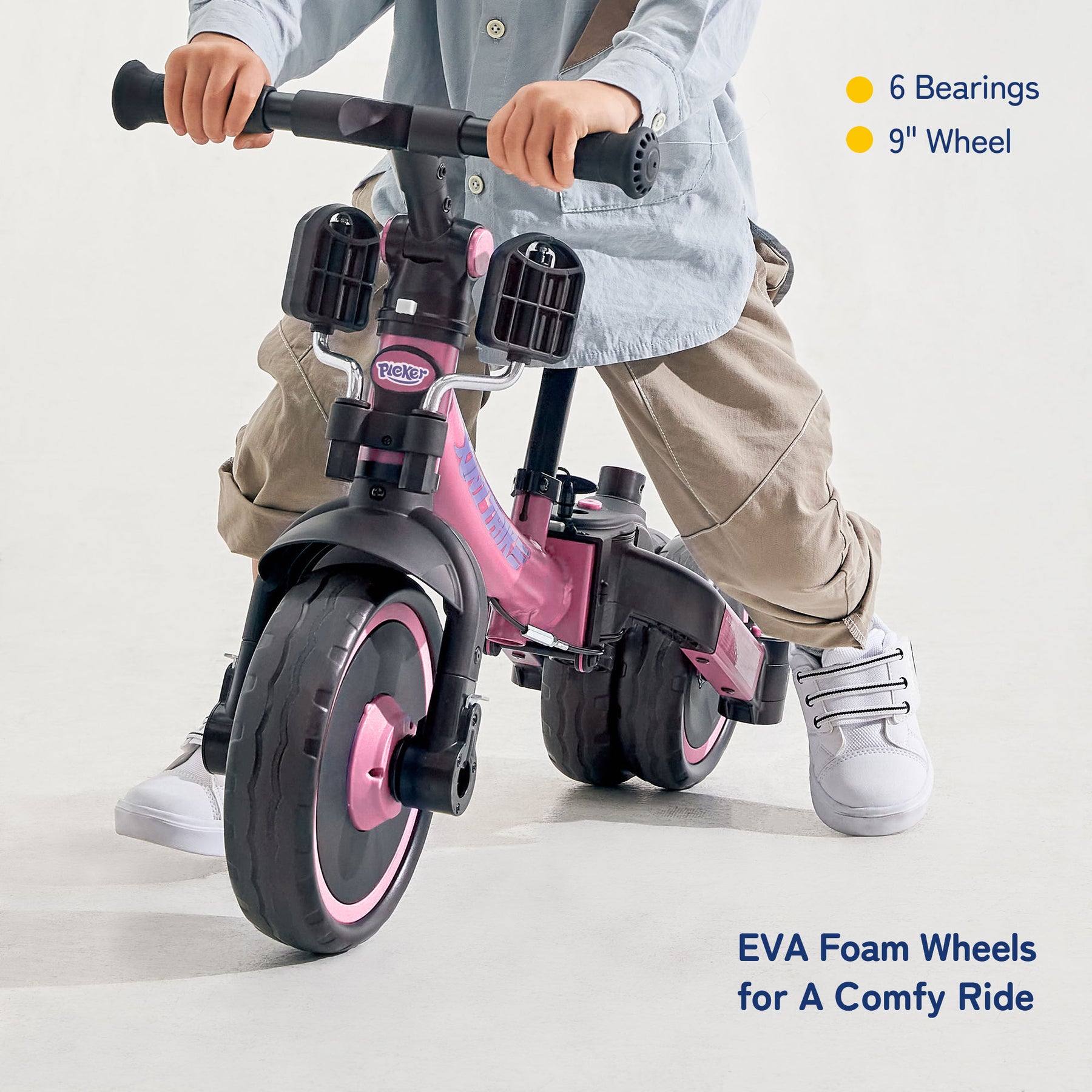 7-in-1 folding children's tricycle from 1 to 4 years old