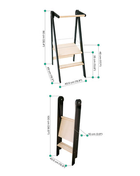 Torre de aprendizagem Montessori ultra-plana e dobrável